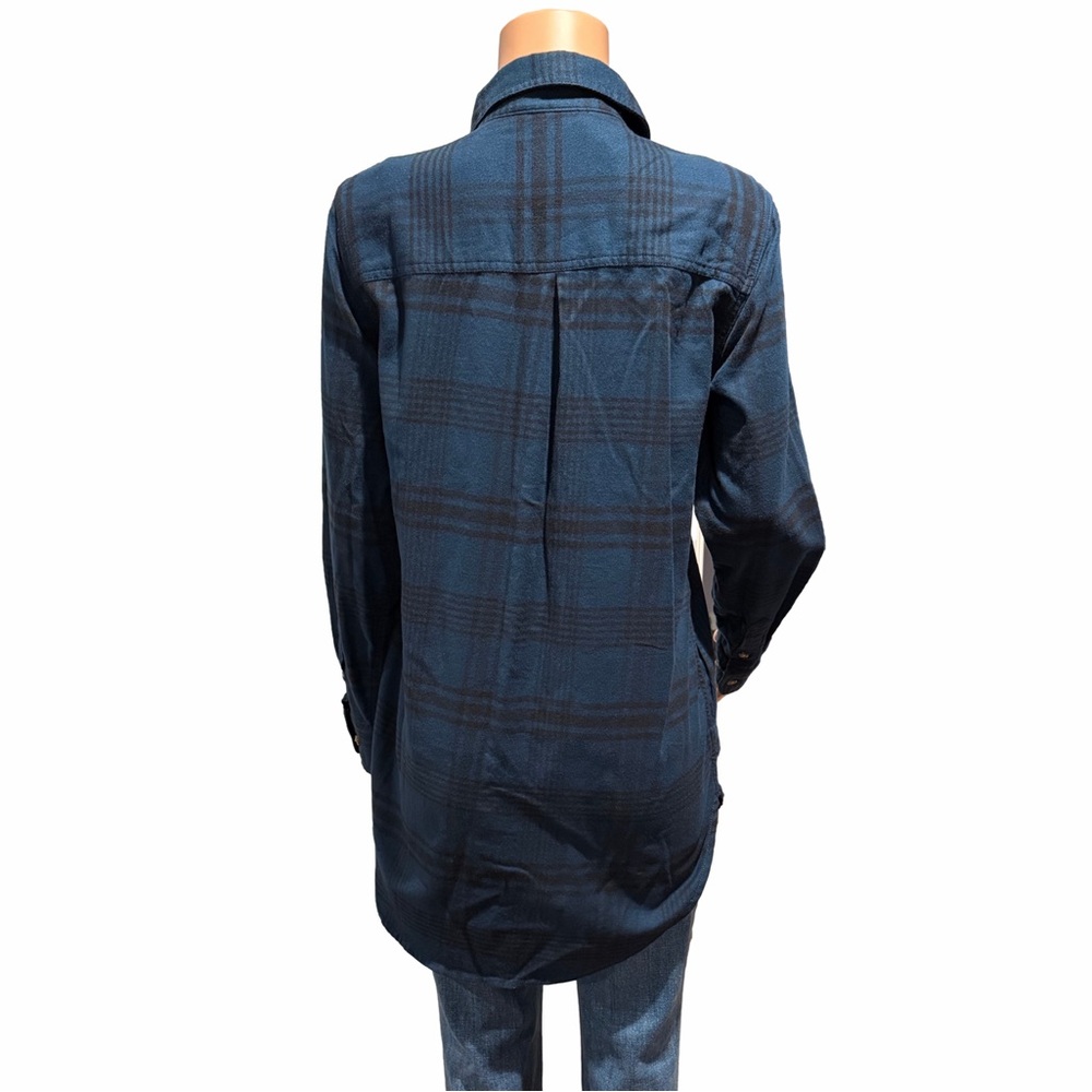 Carhartt Women Rugged Flex Relaxed Fit Midweight Flannel Long-Sleeve Plaid Tunic - Picture 7 of 10